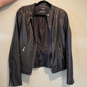 Express vintage leather jacket, late 1990s
